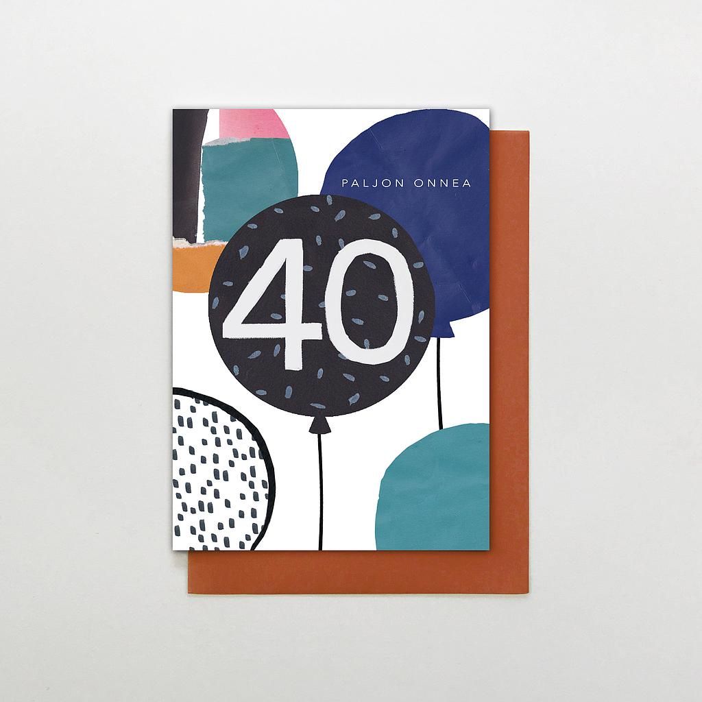 2-osainen kortti STC Scribble - 40v. ikävuosikortti