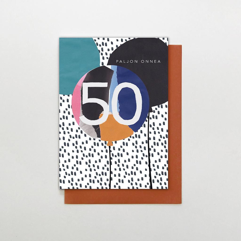 2-osainen kortti STC Scribble - 50v. Ikävuosikortti