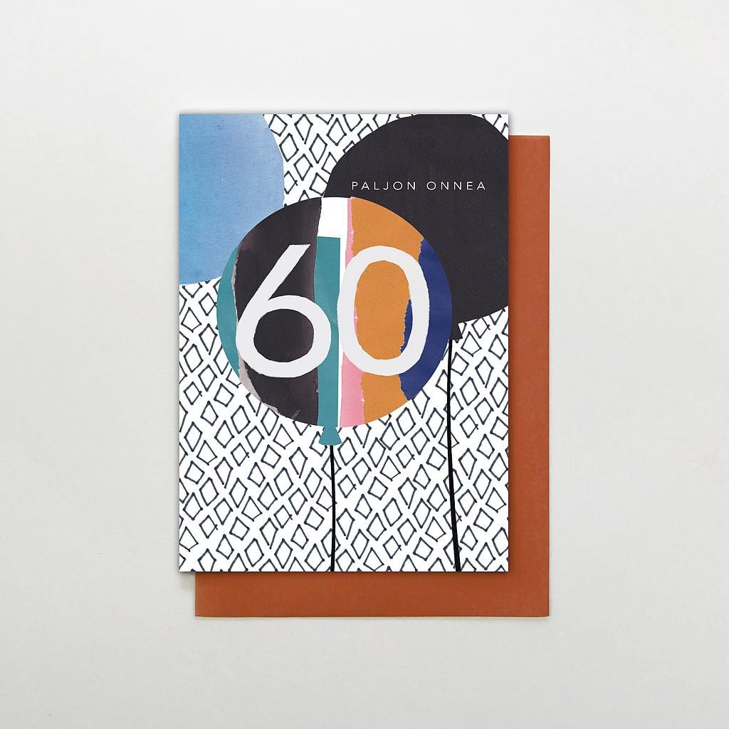 2-osainen kortti STC Scribble - 60v. Ikävuosikortti