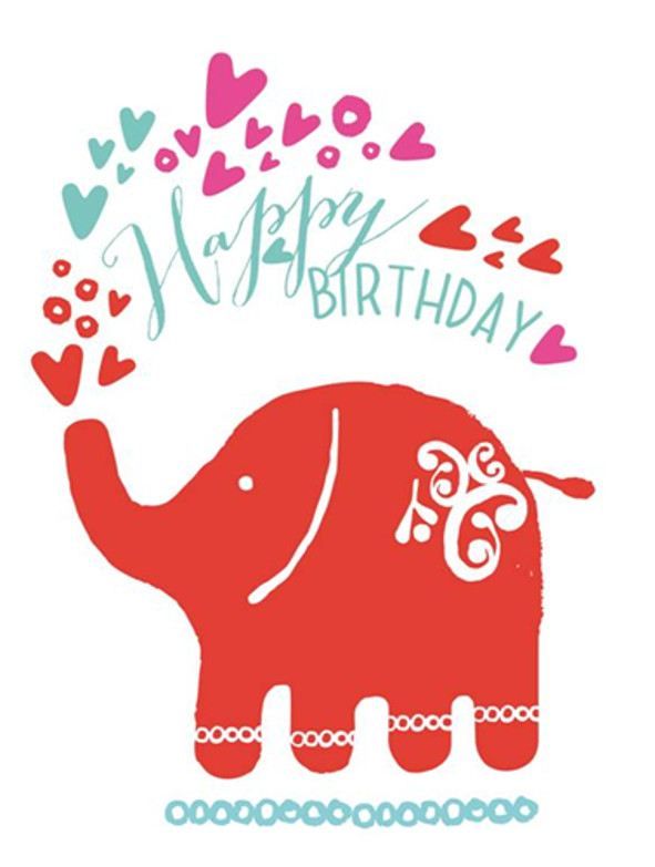 2-osainen kohopainokortti M. Kivimäki - Happy Birthday