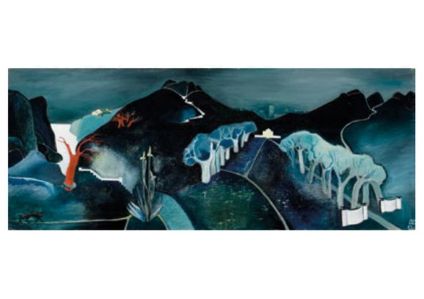 2-osainen kortti Tove Jansson - Mystinen maisema