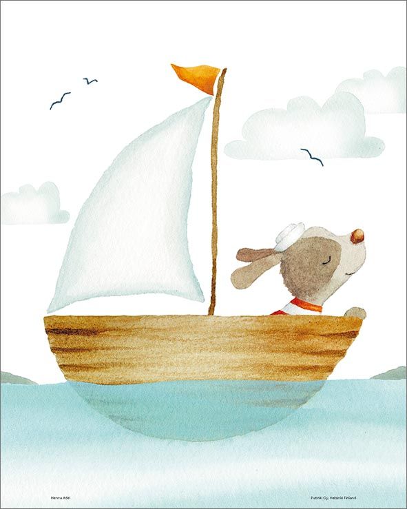 Juliste Putinki Henna Adel 24x30cm - Seilorikoira