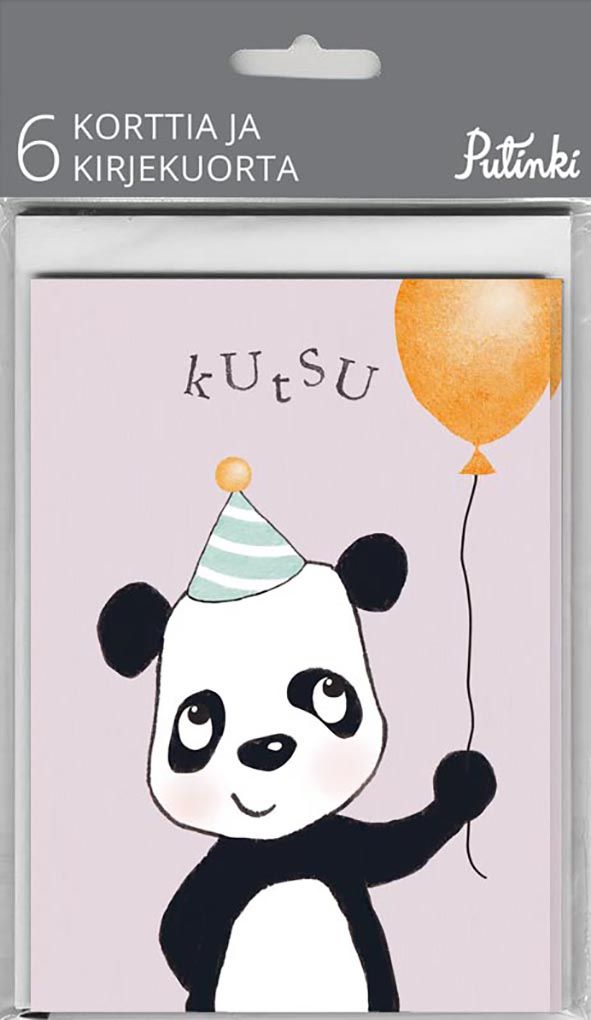 Kutsukorttipakkaus Henna Adel - Panda