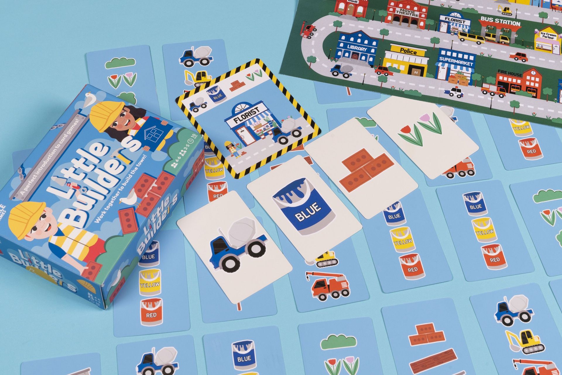 Korttipeli Professor Puzzle - Little Builders Game