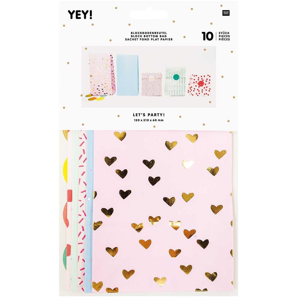 RICO paperipussi 120x210x60mm 10 kpl 5 erilaista d