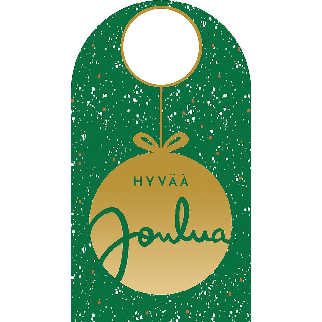Pullokortti joulu - Hyvää joulua, vihreä