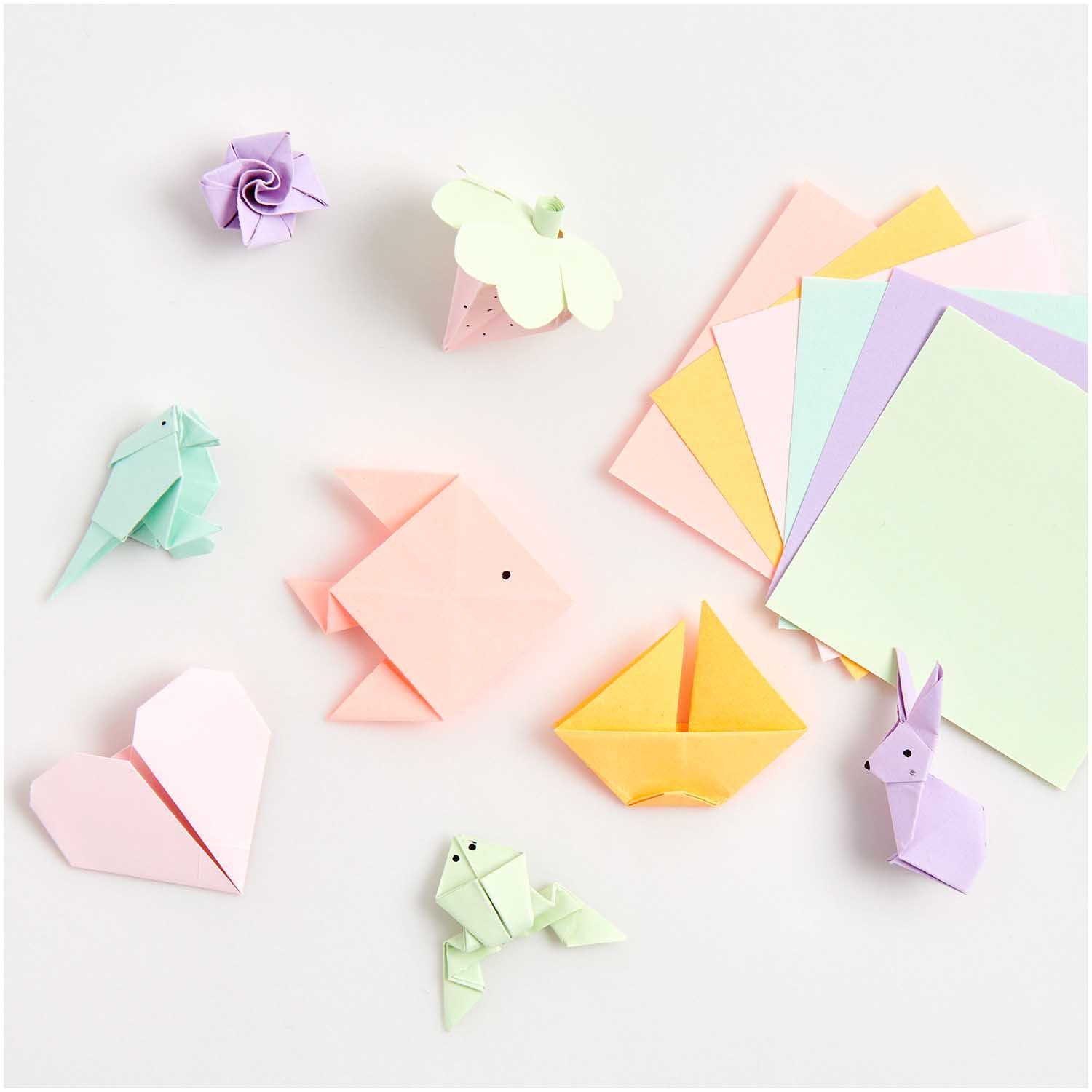 Origamipaperi, 120 kpl Rico Design - Mini 5c5cm