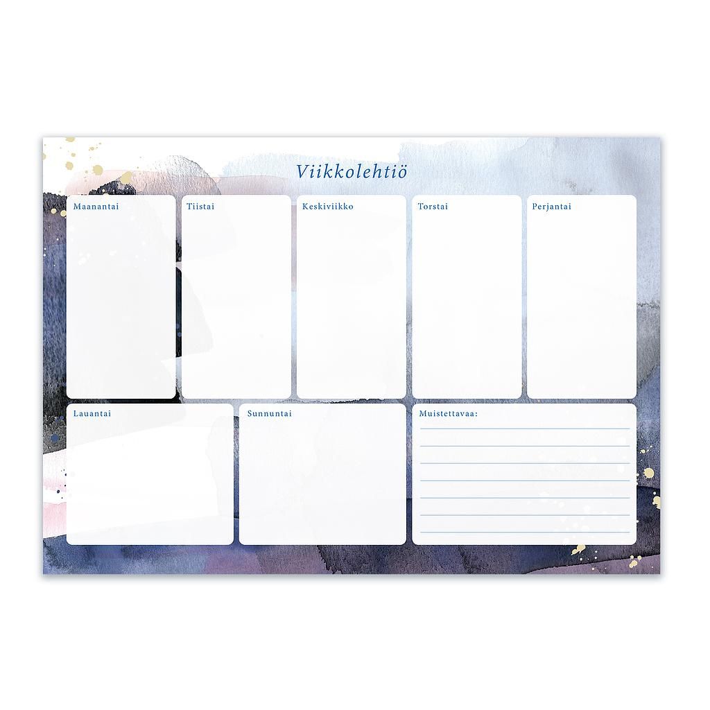 Viikkolehtiö A4 Putinki Design - Usva