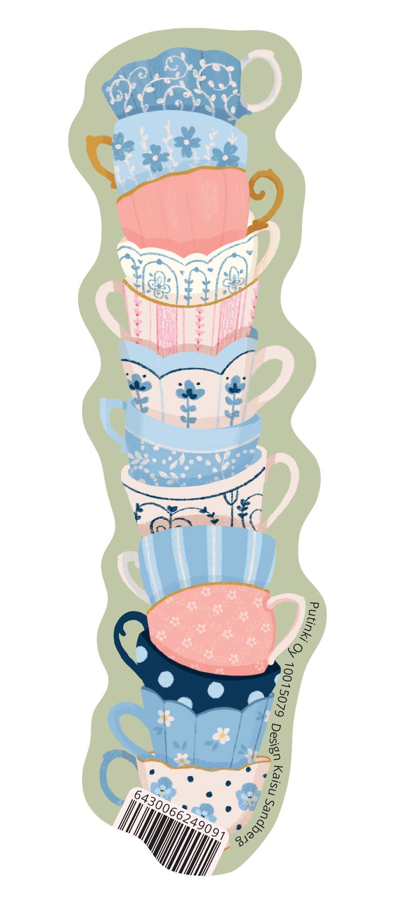 Kirjanmerkki Putinki Kaisu Sandberg - Kahvikupit