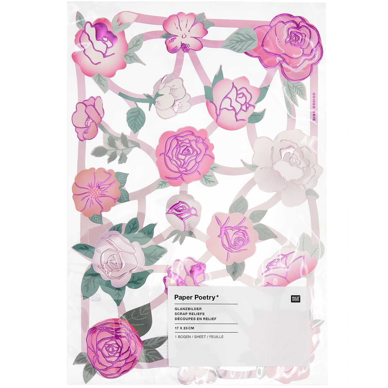 Kiiltokuva Rico Design - Ruusu