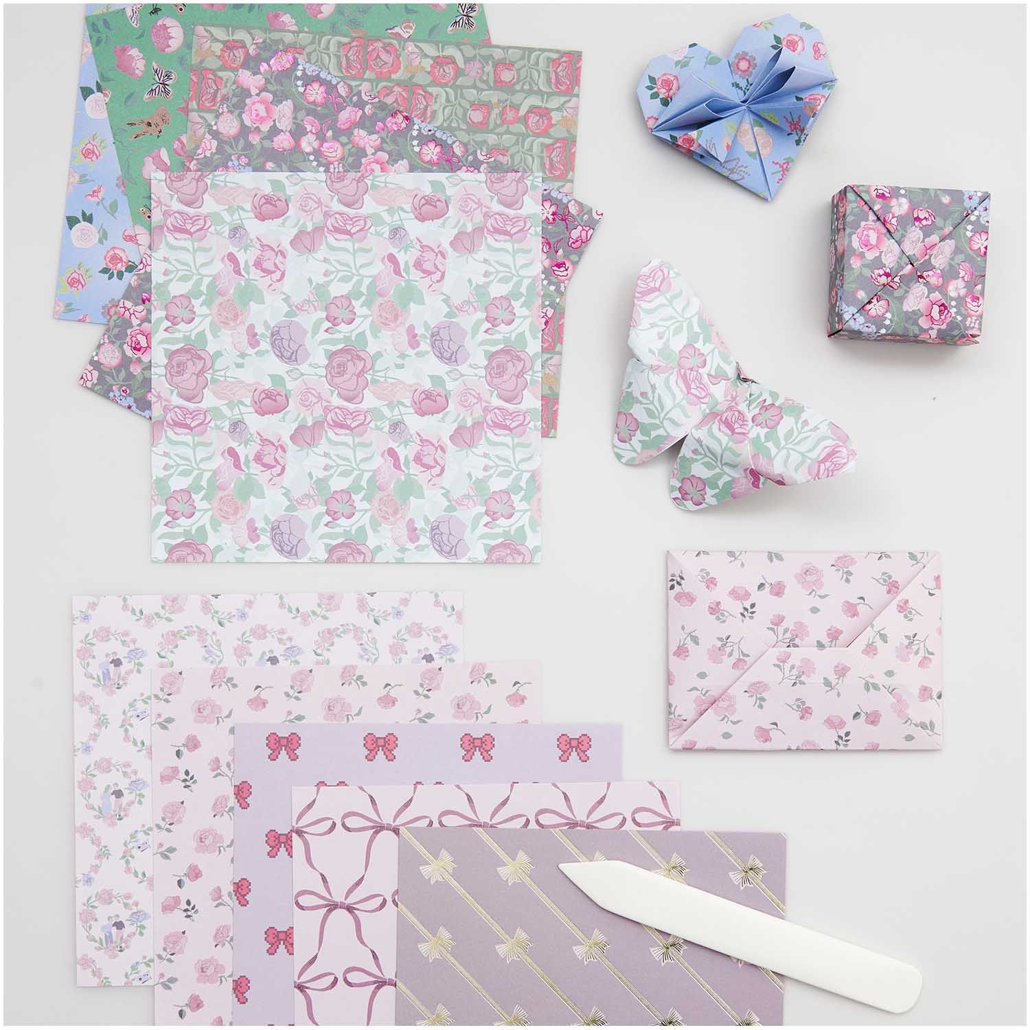 Origamipaperi 50 kpl Rico Design - La Vie en Rose