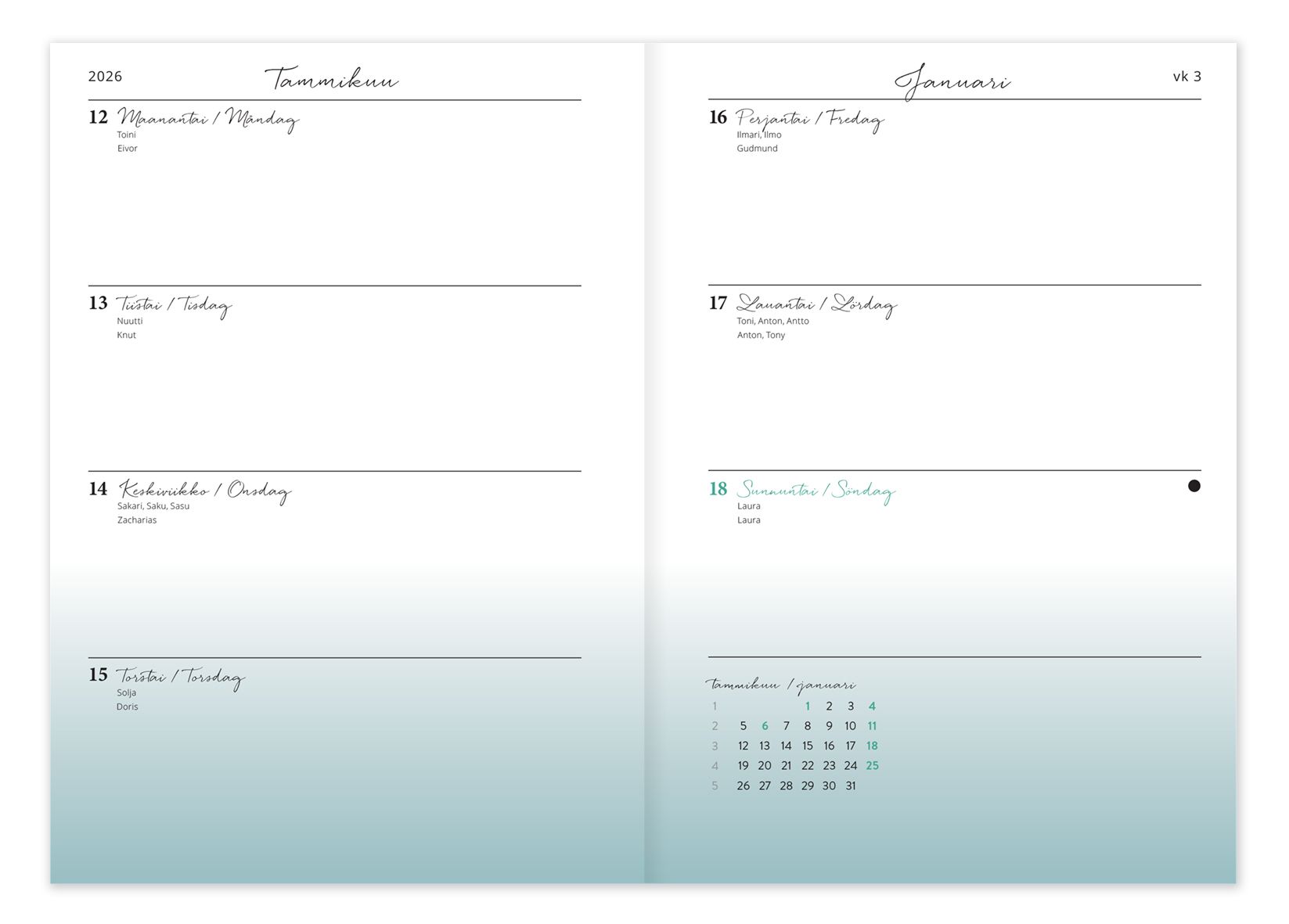 Viikkopäivyri Midi Putinki - Putinki Design 2026