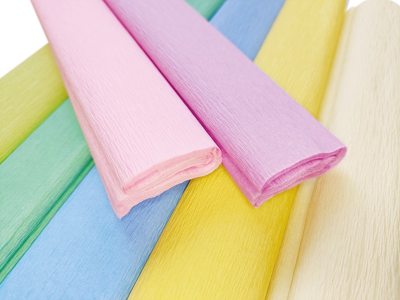 Kreppipaperi Interdruk - värilajitelma Pastel10 kpl