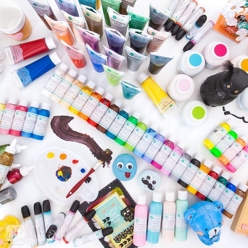 DPC Akryyliväri 60ml Auringonkeltainen 004, School bus yellow