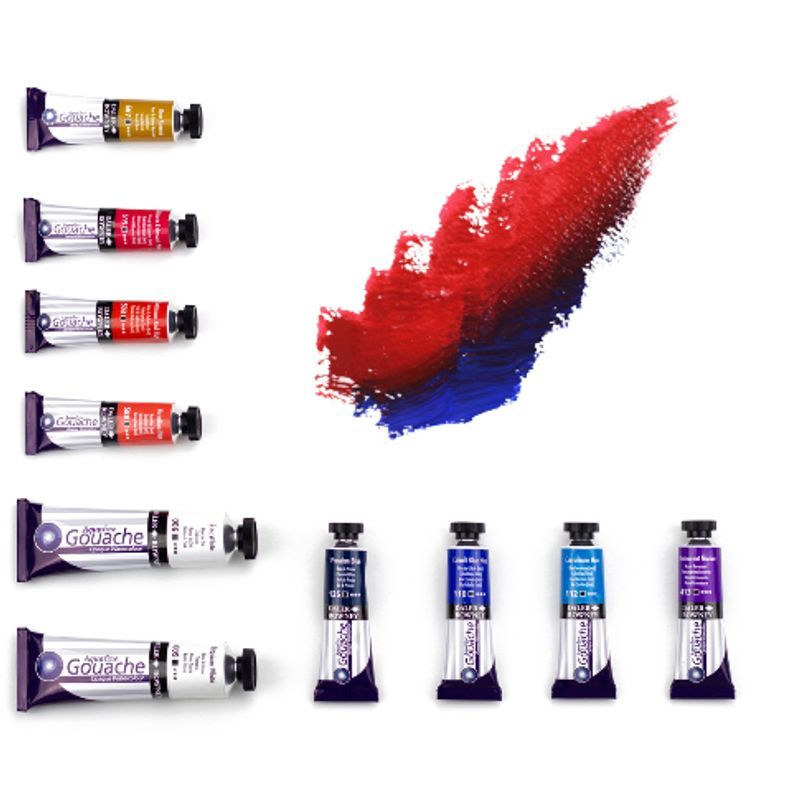 T DR Aquafine Gouache 515 15ml Alizarin Crimson