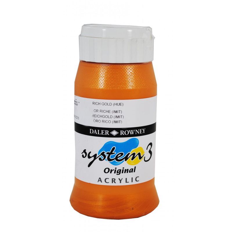 DR System 3 acrylic 500ml 707 Rich gold (hue)
