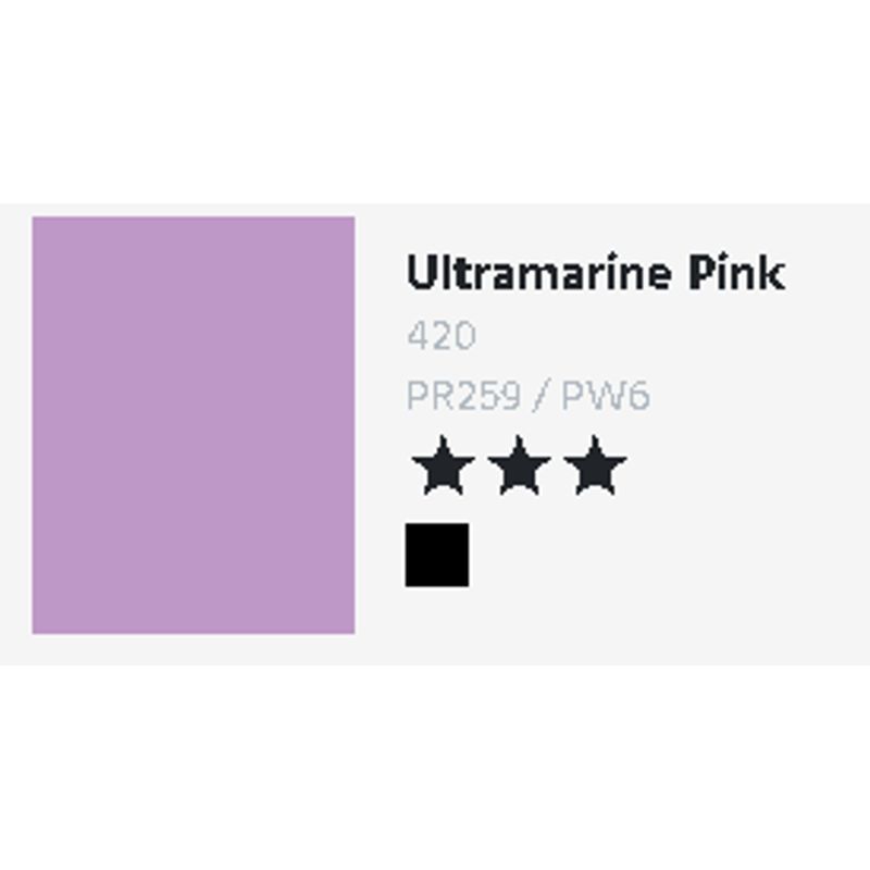 T DR Aquafine Gouache 420 15ml Ultramarine Pink