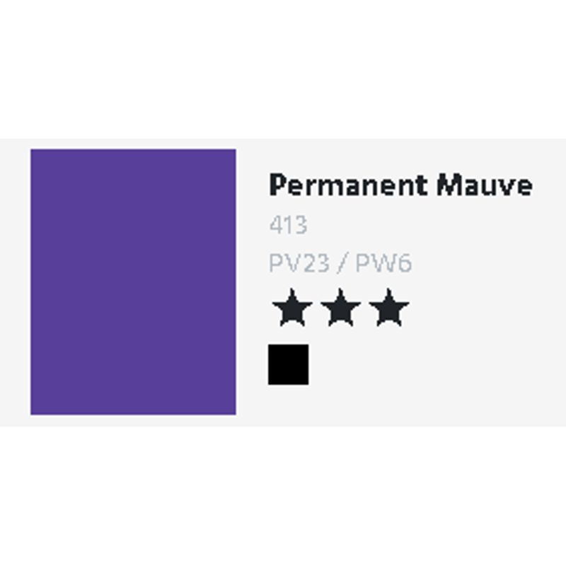 T DR Aquafine Gouache 413 15ml Permanent Mauve