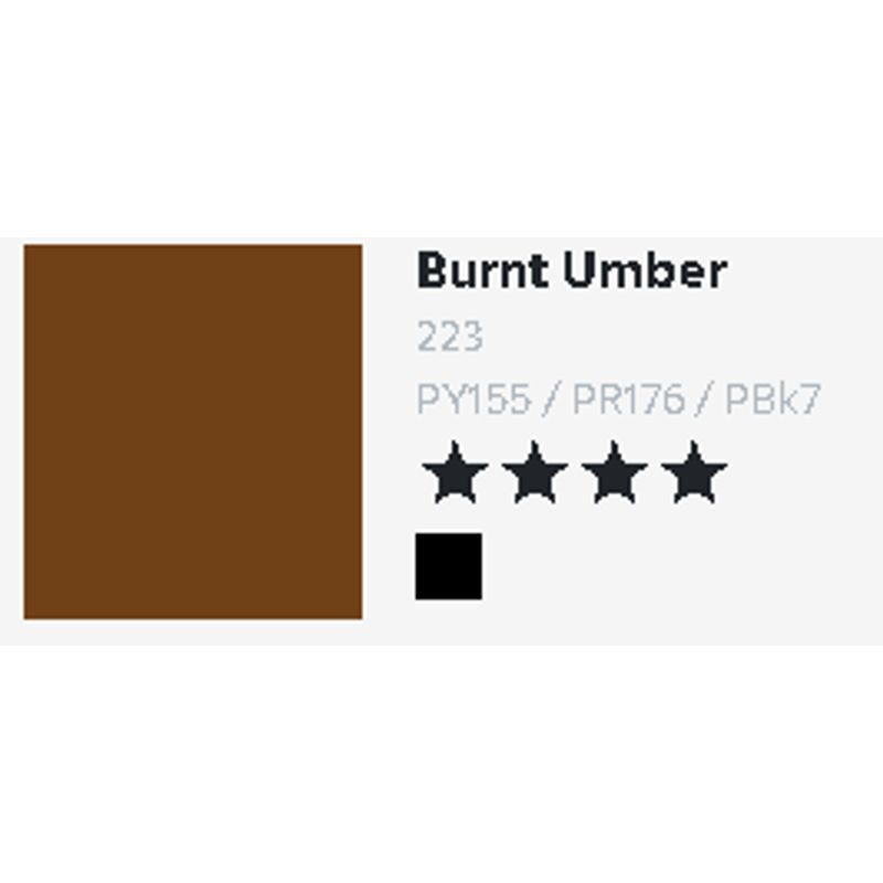 T DR Aquafine Gouache 223 15ml Burnt Umber