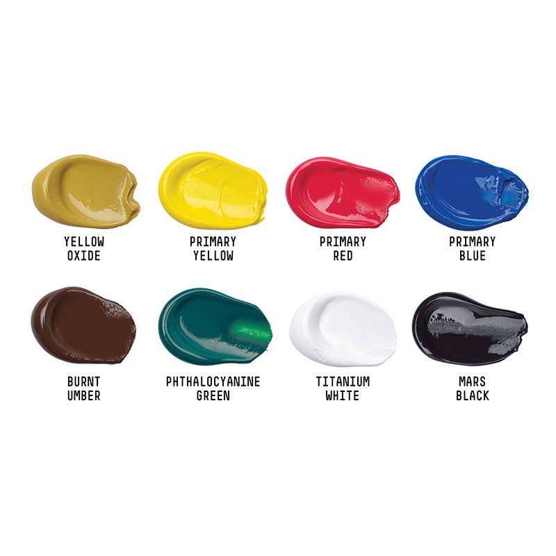 Liquitex Basics Acrylic Set 8x75ml, akryylilajitelma