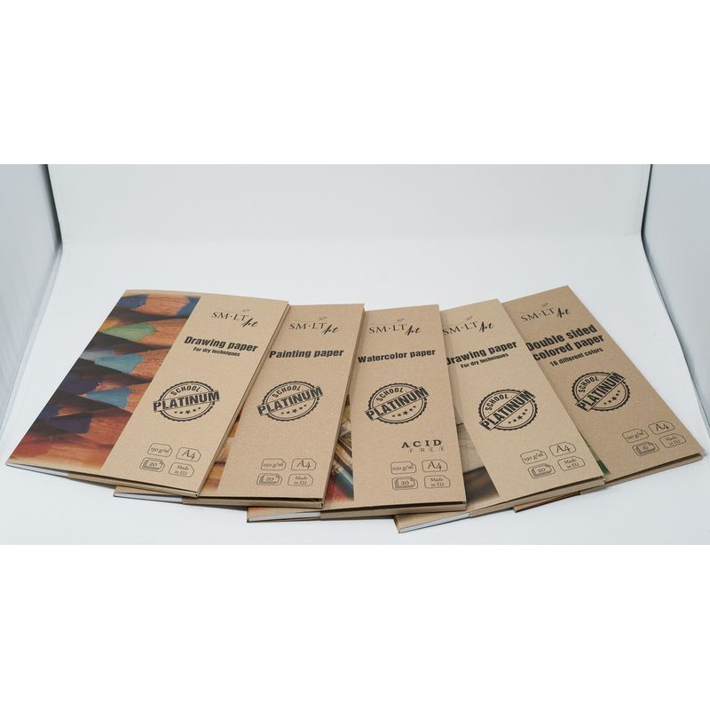 SMLT Platinum Akvarellipaperi 220g A4 (20) irtoar