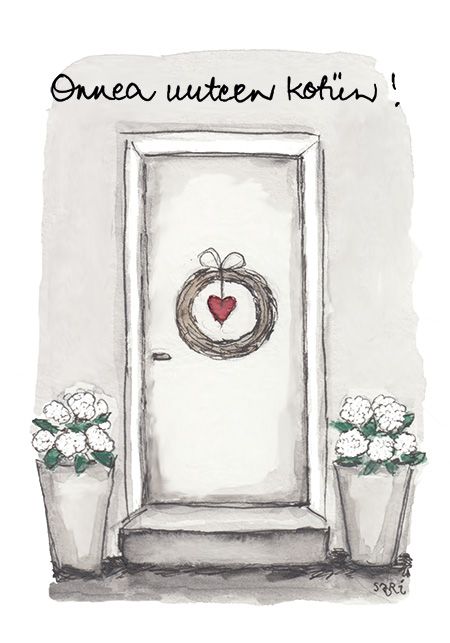 2-osainen kortti Sari's Artwork - Onnea uuteen kotiin