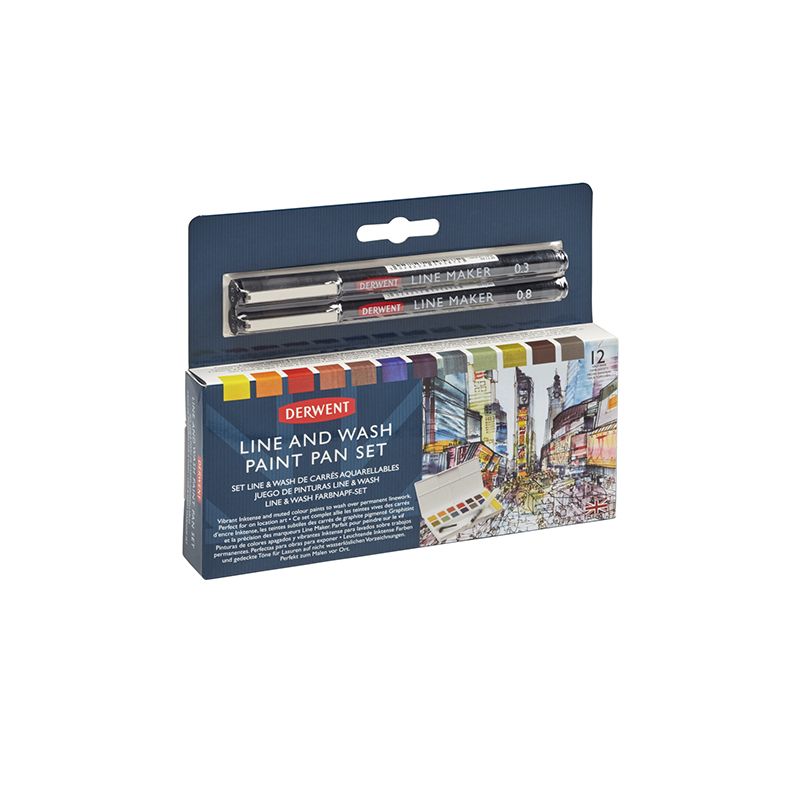 Derwent Line and Wash Paint Set