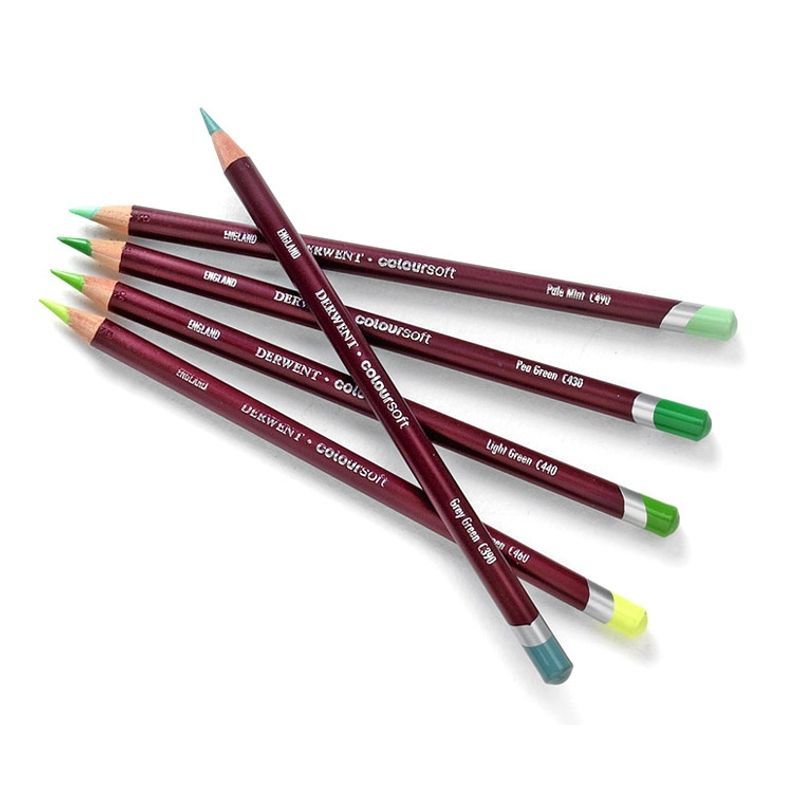 Derwent Coloursoft 12 värikynälajitelma