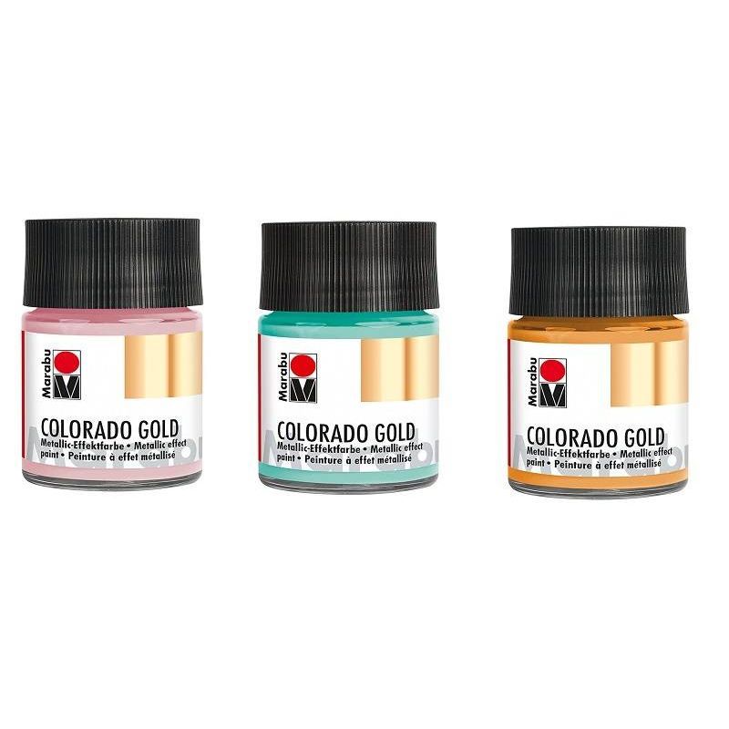 Marabu Colorado Gold met.efektimaali 782 hopea 50m