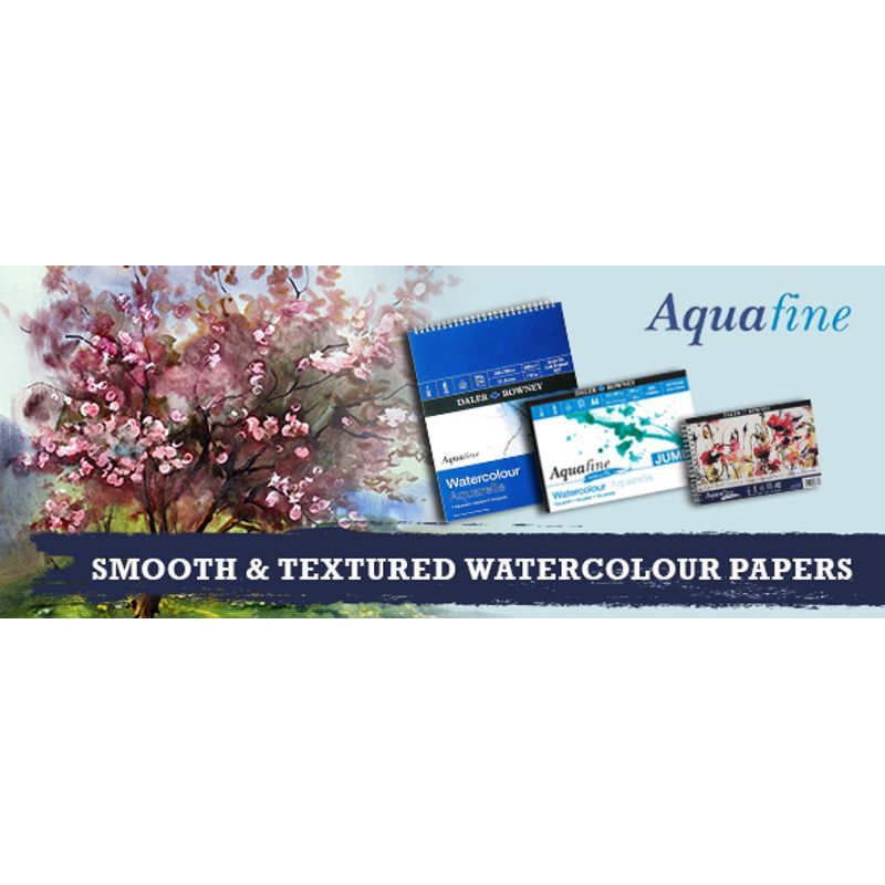 DR Aquafine akvarellilehtiö 300g A3 (50) Jumbo, 100% selluloosa, 50 sivua, sileä