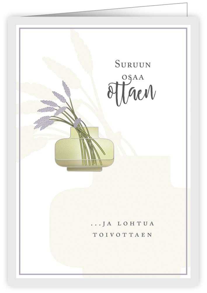 2-osainen kortti suru Quire - Suruun osaa ottaen