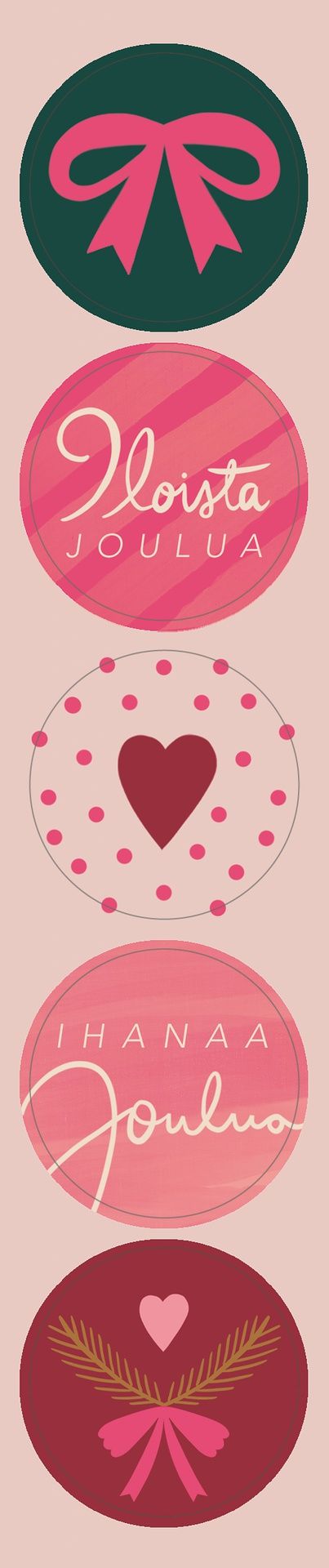 Joulutarrat Putinki Letters - Iloista joulua