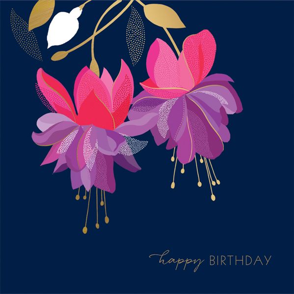 2-osainen kortti Sara Miller - Flowers