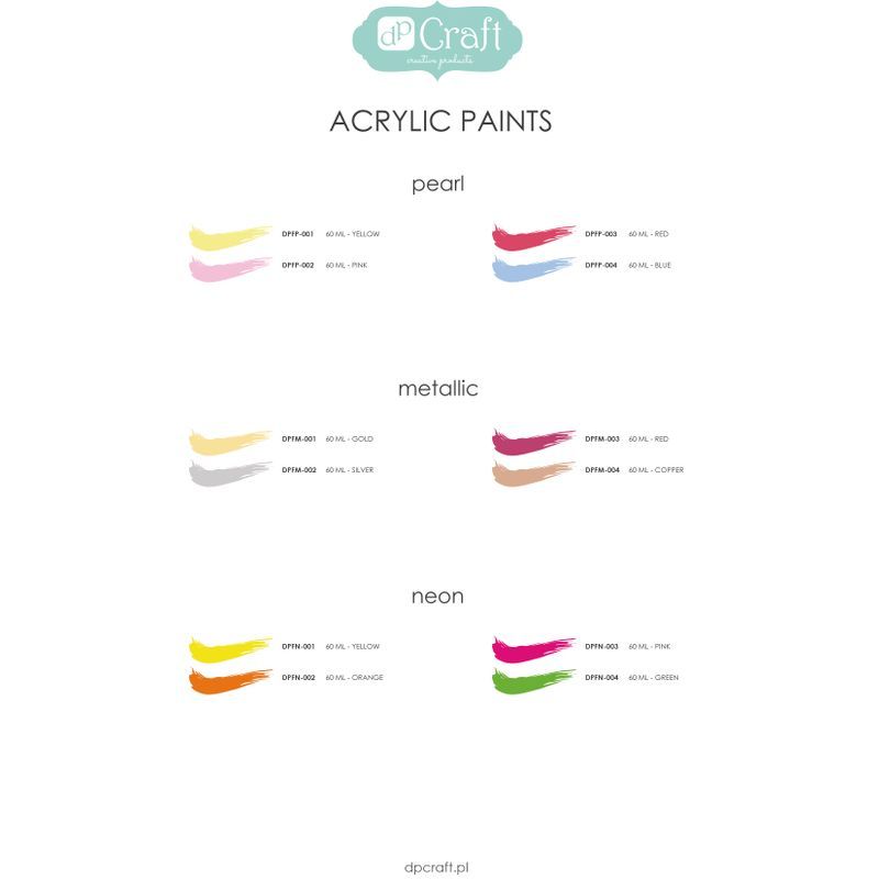 DPC Akryyliväri 60ml Metallihopea 002, Metallic Silver