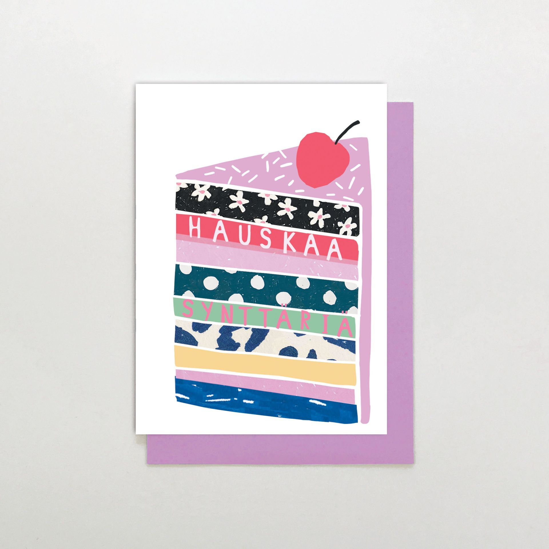 2-osainen kortti STC Rainbow - Syntymäpäiväkakku