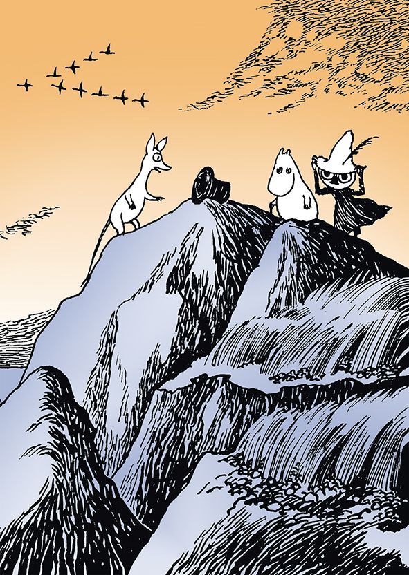 2-osainen kortti Muumi - Taikurin hattu vuorella