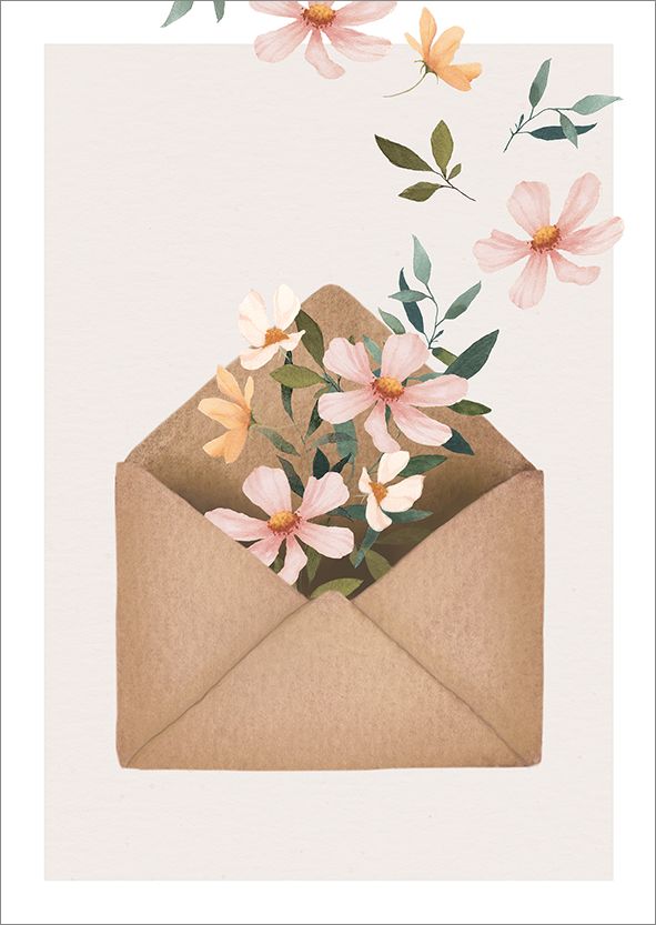Postikortti Henna Adel - Kukkakirjekuori