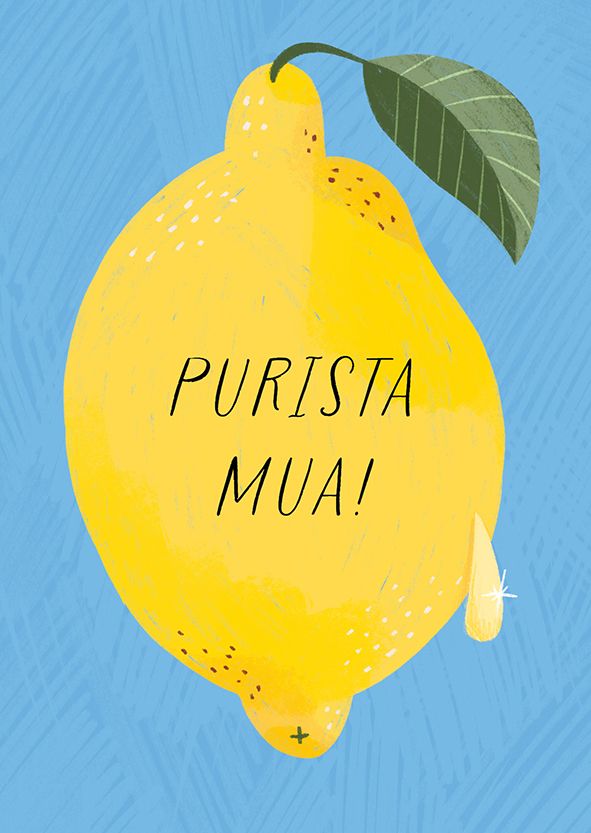 Postikortti Kaisu Sandberg - Sitruuna, Purista mua!