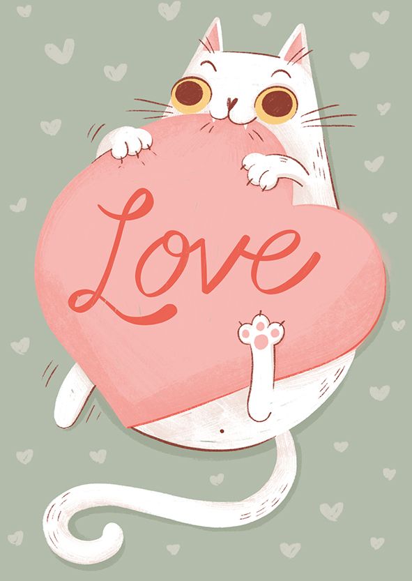 Postikortti Kaisu Sandberg - Love-kissa