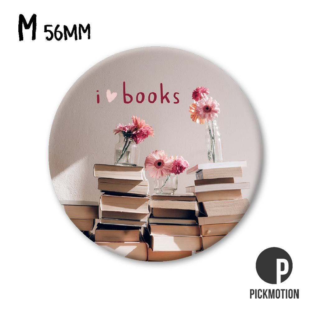 Magneetti M Pickmotion - Kirjat, I love books