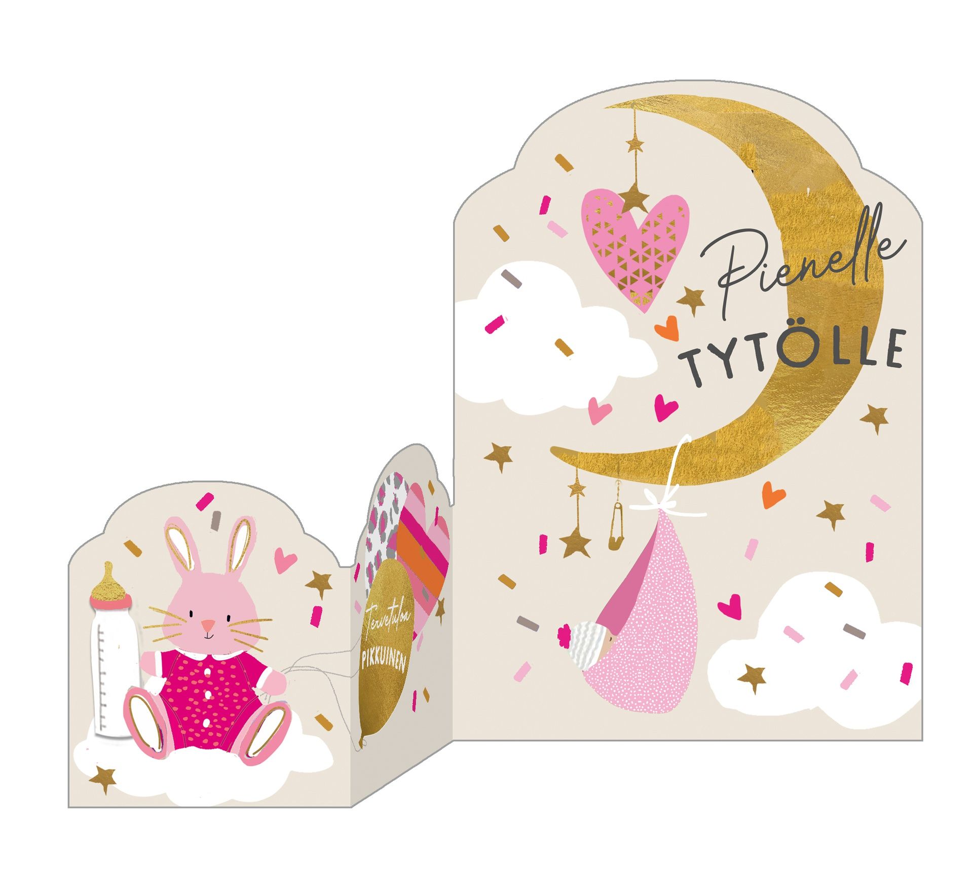 2-osainen kortti Hammond Gower - Pienelle tytölle