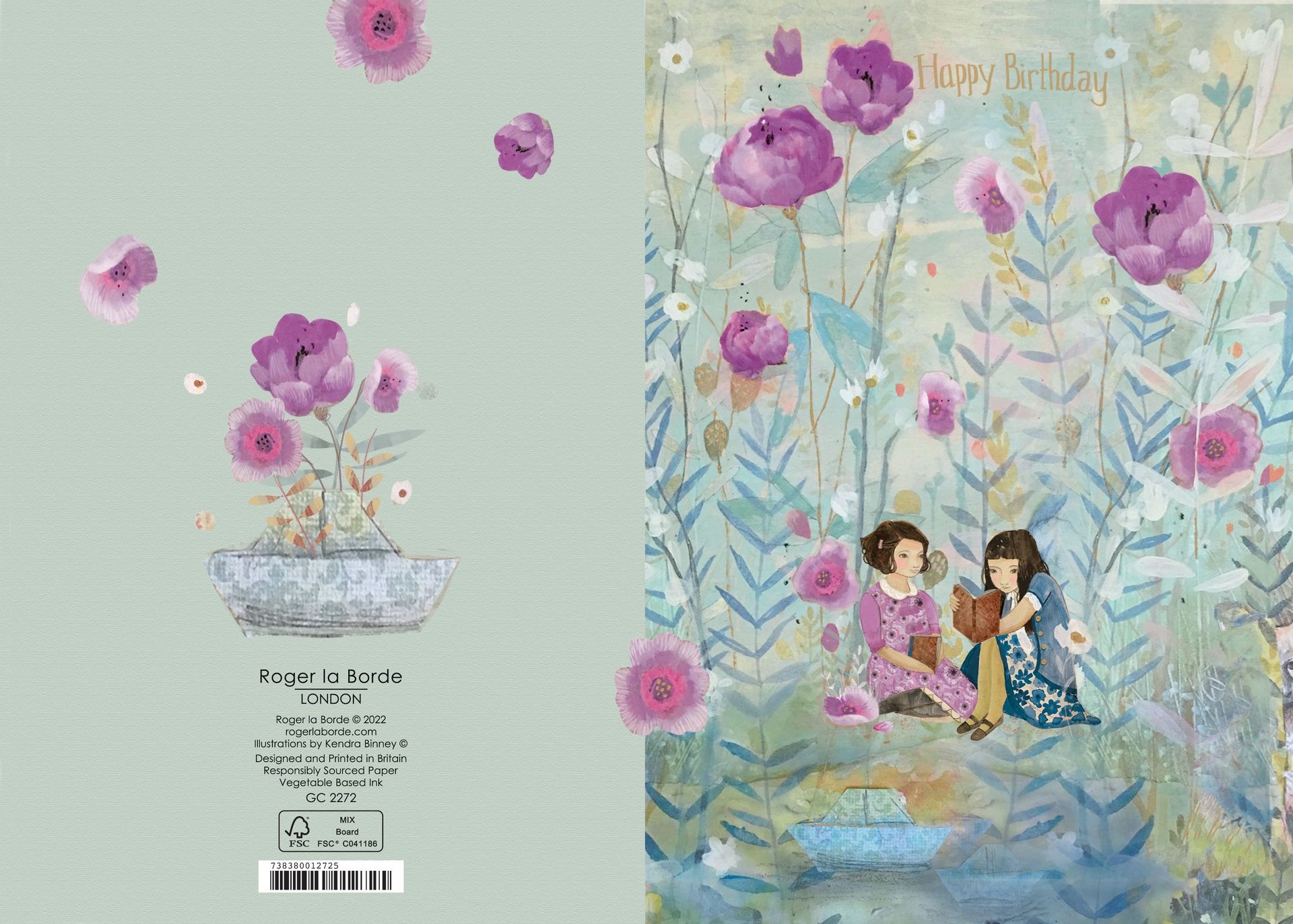 2-osainen kortti Roger la Borde - Daydreamer Girls