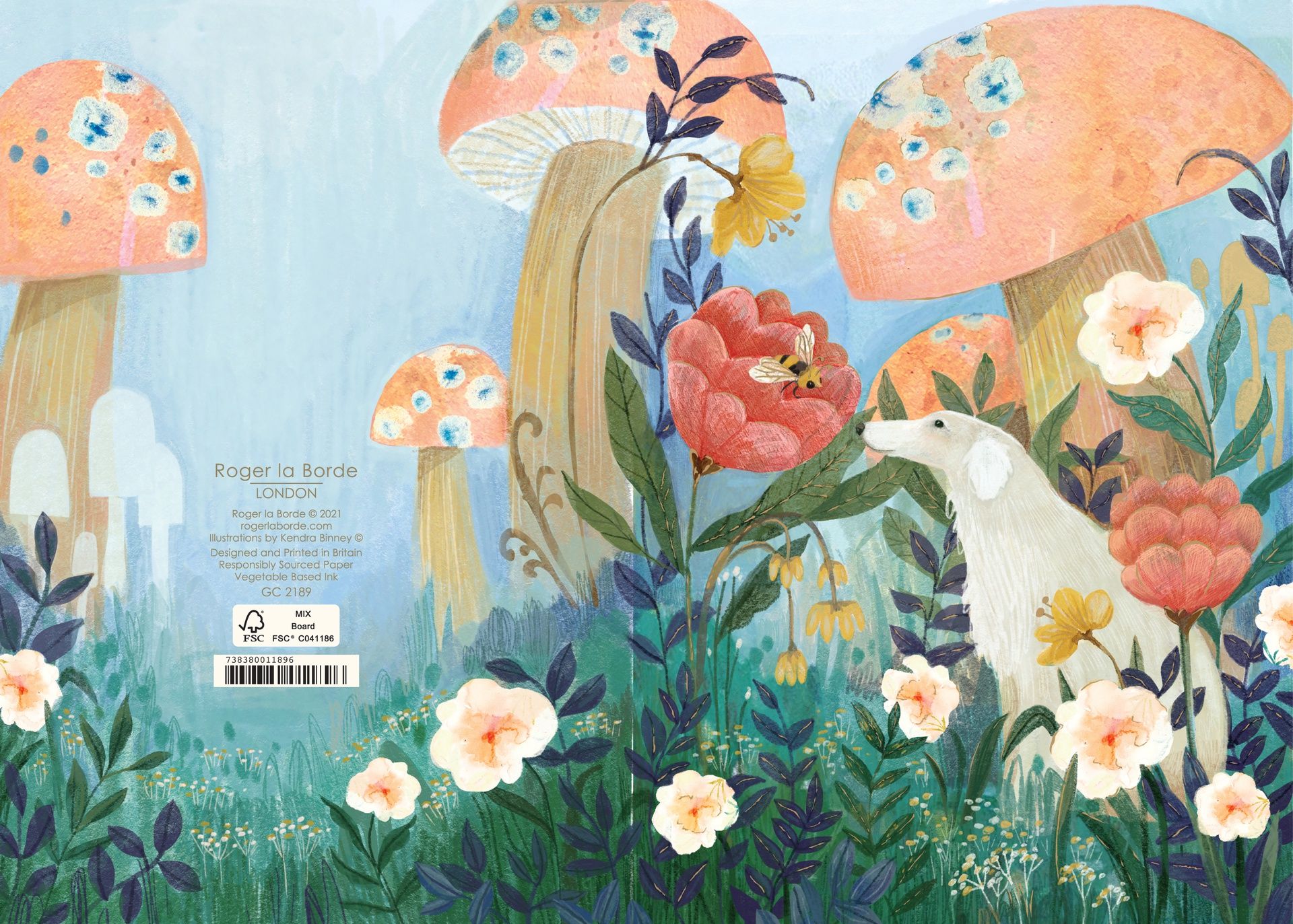 2-osainen kortti Roger la Borde - Dreamland dog