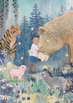 2-osainen kortti Roger la Borde - Bear hug