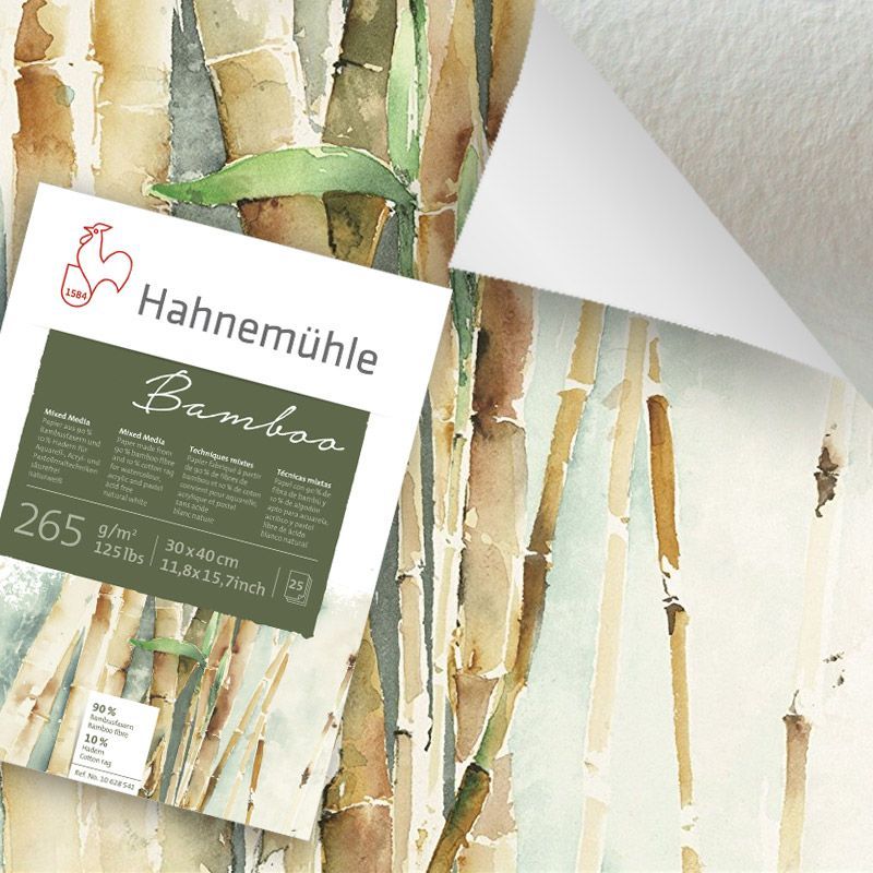 HM Bambu akvarellipaperi  265g (10) 50x65cm