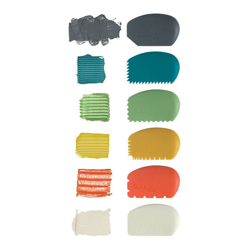 Princeton Wedge kuviointikampa No 3 Vihreä, silikonia