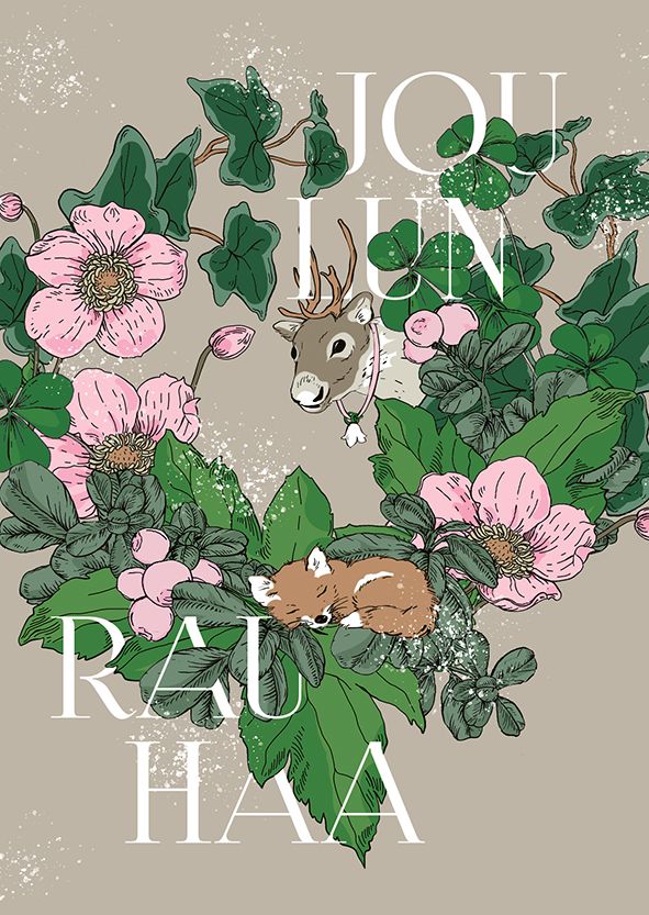 Postikortti joulu Nuppu - "Joulun rauhaa"