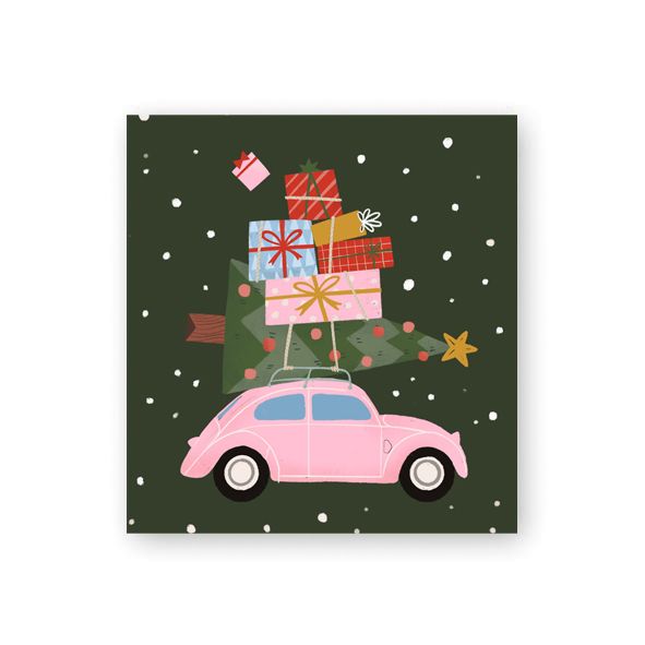 Pakettikortti joulu Putinki Sandberg - Auto
