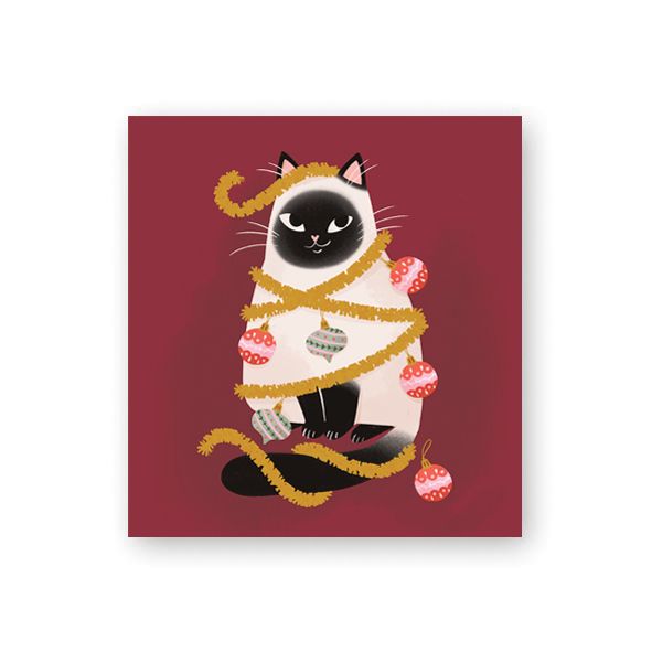 Pakettikortti joulu Putinki Sandberg - Kissa