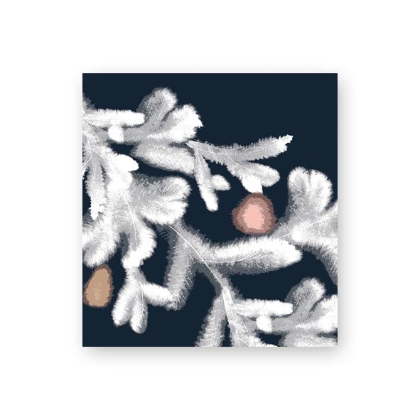 Pakettikortti joulu Putinki Pentik - Huurre sininen